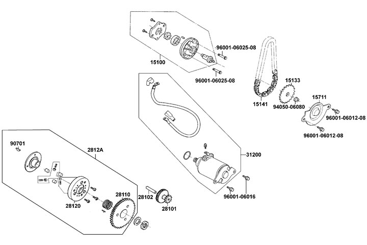 Startmotor - Bendixdrev - Oljepump